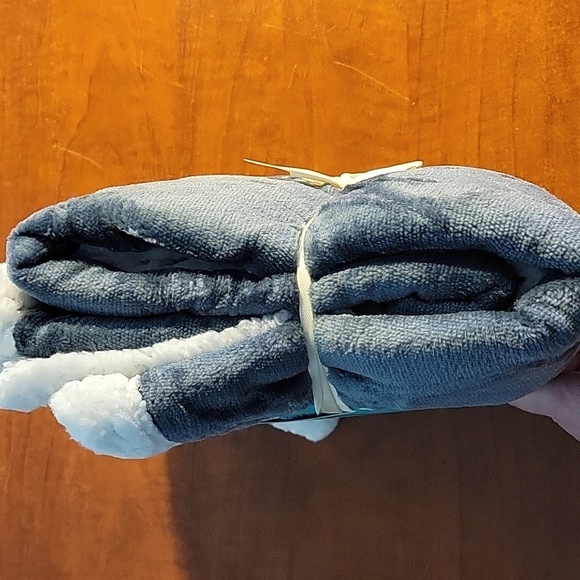 Pet-Gray Sherpa Fleece Blanket NEW - Picture 15 of 16